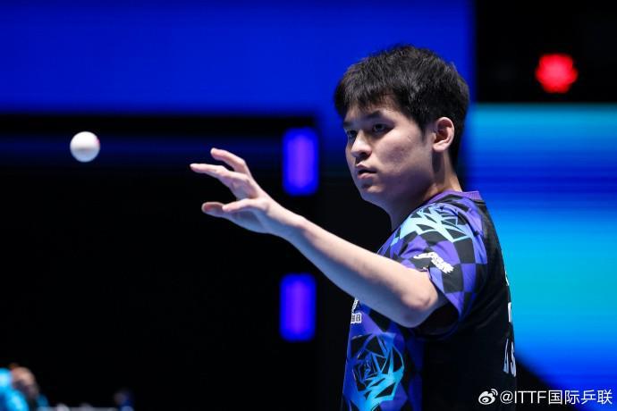 九游体育-世乒赛男团半决赛:林诗栋0-3不敌F-勒布伦,国乒1-1法国